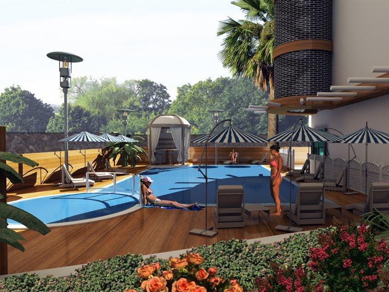 Kleopatra Blue Hawai Hotel 阿拉尼亚 外观 照片